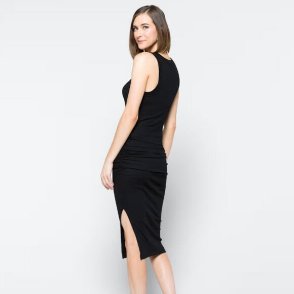 Michael Stars Wren Knit Ribbed Midi Dress - Picture 1 of 5
